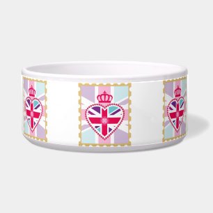 Glitzy Girly Union Jack Heart and Crown Stamp