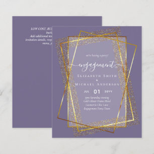 Glitzy Glam ENGAGEMENT Party Invitations BUDGET