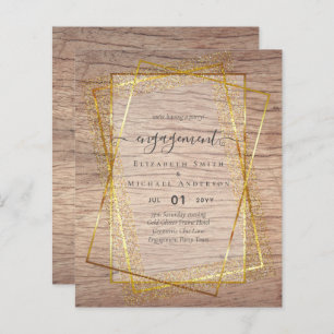 Glitzy Glam ENGAGEMENT Party Invitations BUDGET