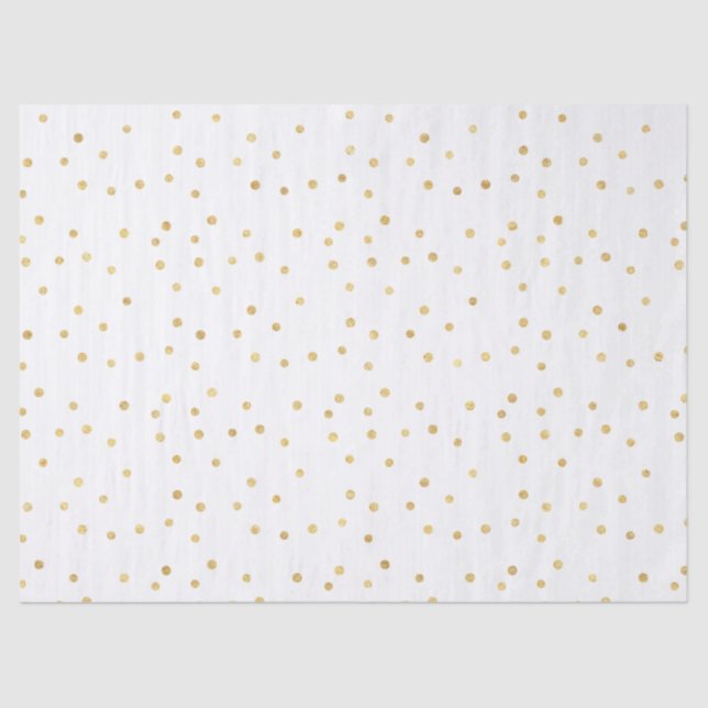 Glitzy Gold Confetti Tissue Paper (Front)