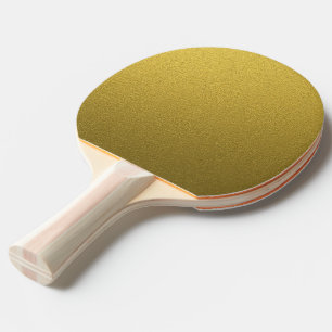Glitzy Gold Glitter Ping Pong Paddle