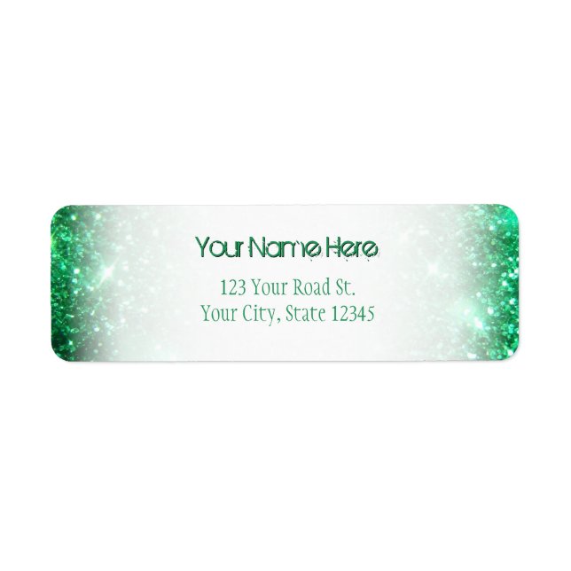 Glitzy Green Glitter (Front)