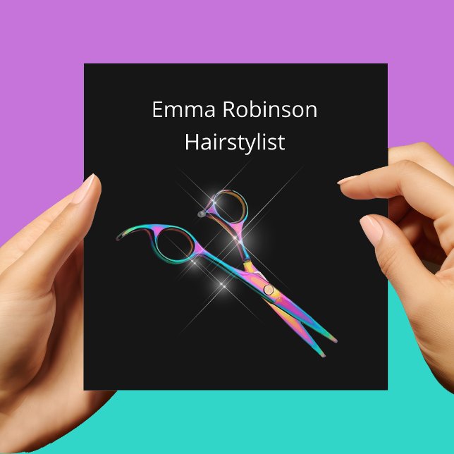 Glitzy Hairstylist Appointment Business Cards (Creator Uploaded)