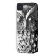 Glitzy Jewelled Metal Owl Case-Mate iPhone Case (Back Left)