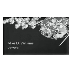 Glitzy Jeweller Staff Name ID Tags
