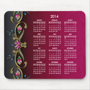 Glitzy Lady 2014 Calendar Mouse Mat