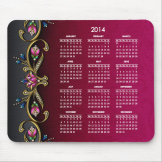 Glitzy Lady 2014 Calendar Mouse Mat