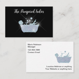 Glitzy Med Spa Beauty Business Cards