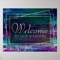 Glitzy Minimalism | Holographic Iridescent Welcome
