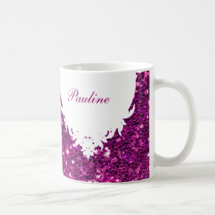 Glitzy Monogram Coffee Mug