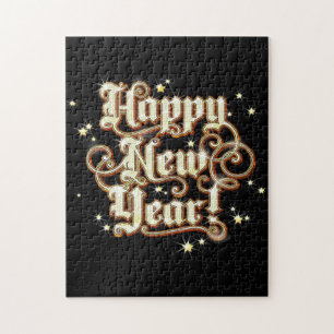 Glitzy New Year Jigsaw Puzzle