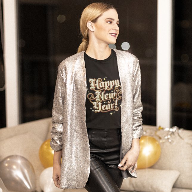Glitzy New Year Long Sleeve T-Shirt (Creator Uploaded)