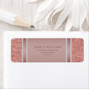 Glitzy Rose Gold & Diamond Gem Birthday Party