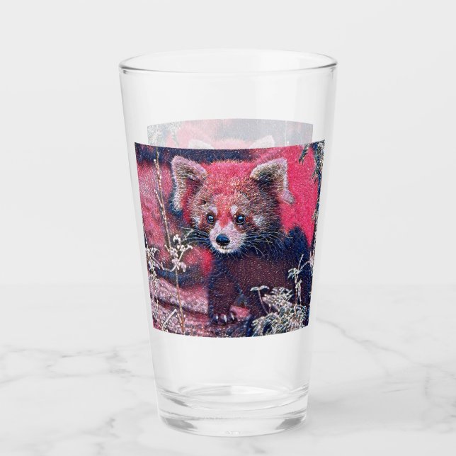 GlitzyAnimal_RedPanda_005 Glass (Front)