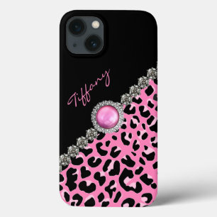 Glitzzy Pink Jaguar Print Samsung Note 4 Case