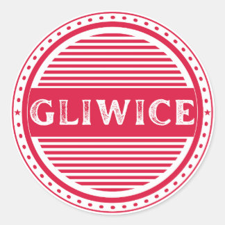 Gliwice City Pride Emblem – Polish Identity Classic Round Sticker