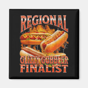 Glizzy Gobbler Funny Wiener Hot Dog Meme Bootleg G Magnet