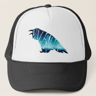 Glóandi Bláu Raven Valhalla Trucker Hat