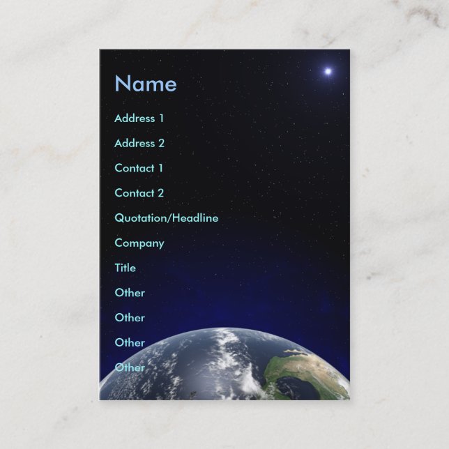 Global Business Card (Front)