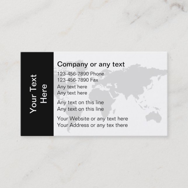 Global Business Card Template (Front)