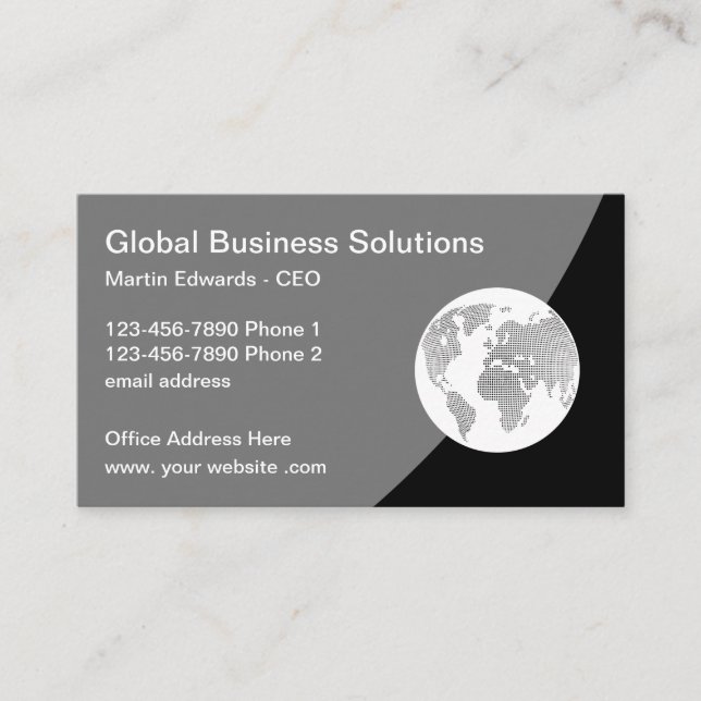 Global Business Services Business Cards (Front)
