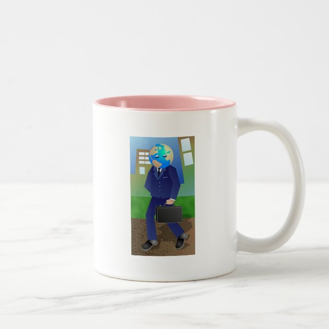 Global Businessman Two-Tone Coffee Mug (Right)