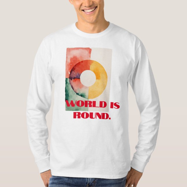"Global Circles: Long Sleeve Tee"? T-Shirt (Front)