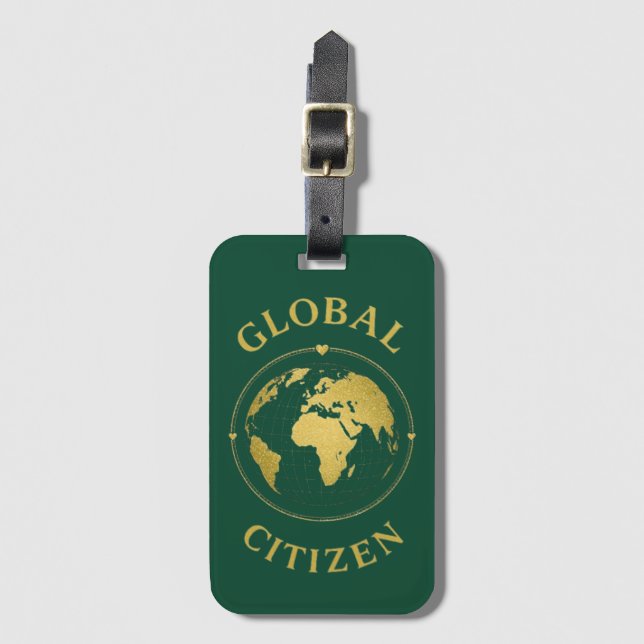 Global Citizen  Luggage Tag (Front Vertical)