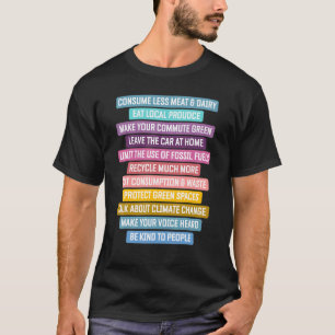 Global Citizen & World Peace Positive Affirmation  T-Shirt