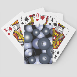 Global Concentric Circle Orbital Abstract Art  Playing Cards