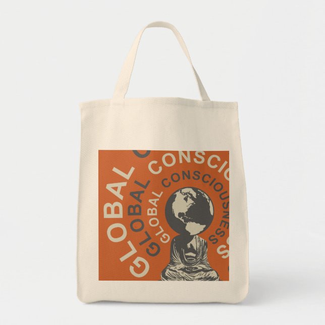 Global Consciousness Organic Tote bag (Front)