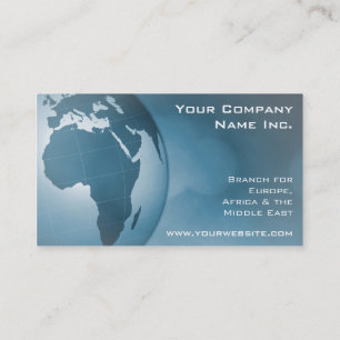 Global Corporate International Trading Company Business Card