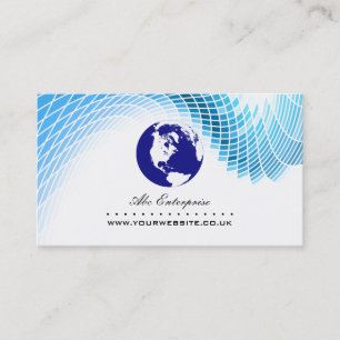 Global Executive Business Card (Blue Globe v2)