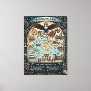 Global Exploration Chronicles Canvas Print