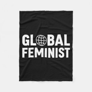 Global Feminist Women Empowerment Equality Fleece Blanket