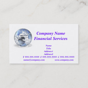 Global Financial Services Business Card