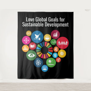 Global Goals Poster Meaningful Personalised Gifts  Tapestry