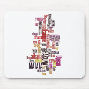 Global Groove: Hakuna Matata in Every Language Mouse Mat