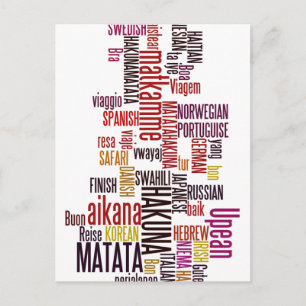Global Groove: Hakuna Matata in Every Language Postcard