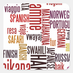 Global Groove: Hakuna Matata in Every Language Square Sticker