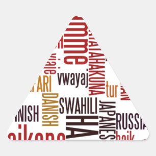 Global Groove: Hakuna Matata in Every Language Triangle Sticker