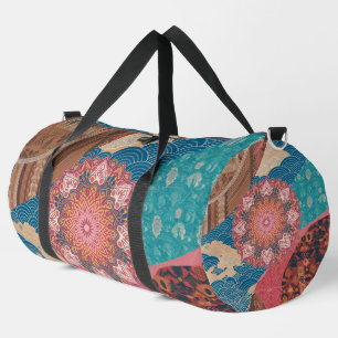 Global Harmony Cultural Fusion Print Cut Sew Bag