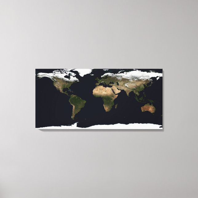 Global image of our world canvas print (Front)