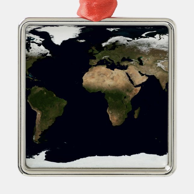 Global image of our world metal tree decoration (Front)