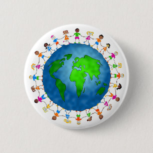 Global Kids 6 Cm Round Badge