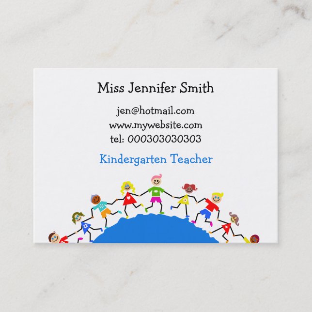 Global Kids, Business Card (Front)