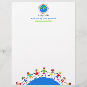 Global Kids, Letterhead Template