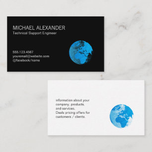 Global Line Logo Business Card