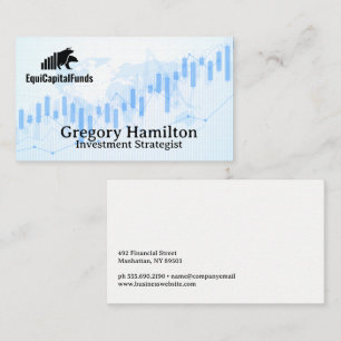 Global Map   Candle Stick Stock Graph Business Card