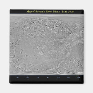 Global map of Saturn's moon Dione Magnet